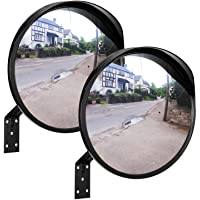 Espejo de tráfico ONVAYA® de 30 cm | Espejo convexo para ver los ángulos muertos | Espejo de seguridad | Espejo de…
